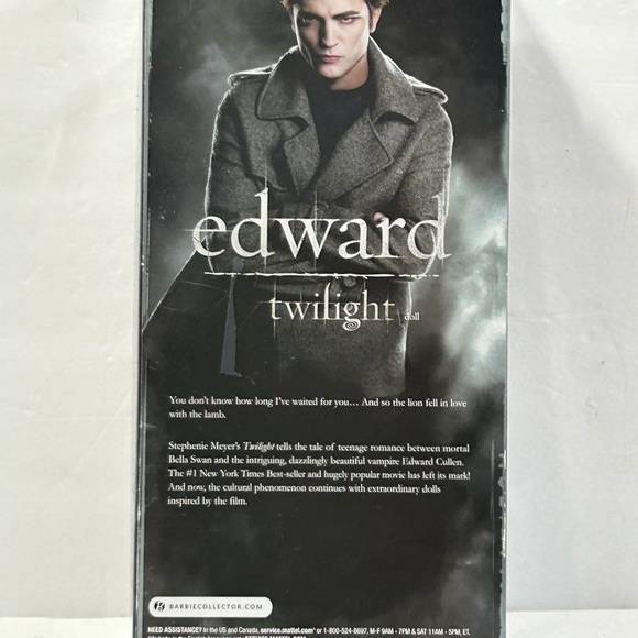 BARBIE Pink Label ~ Edward TWILIGHT Collectible Doll Mint in Box! - Picture 10 of 15